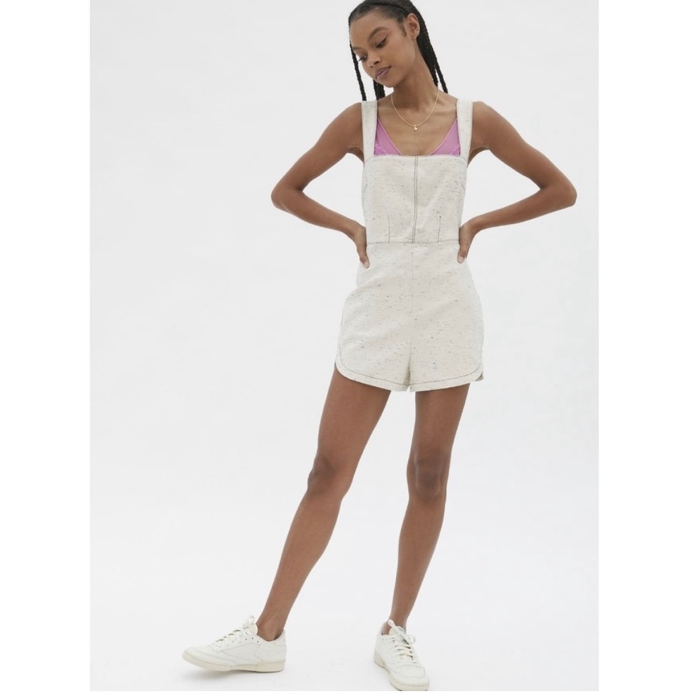 Hannah Cotton Cross Back Romper NWT - Picture 1 of 6